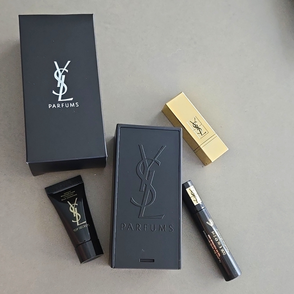 Brand New YVES SAINT LAURENT soap case YSL trinket bow New in box YSL box